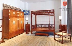 红桥红 家具严选  缅甸花梨(大果紫檀）  【架子床卧室系列】