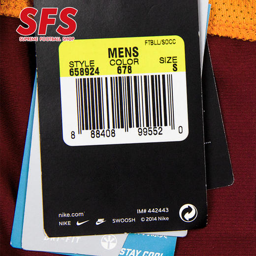 SFS耐克正品15-16赛季罗马主场球衣 短袖球迷版足球服658924-678 商品图2
