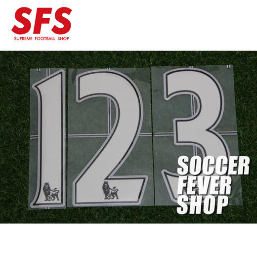 SFS: 07-13赛季英超联赛植绒号码 白色 商品图0