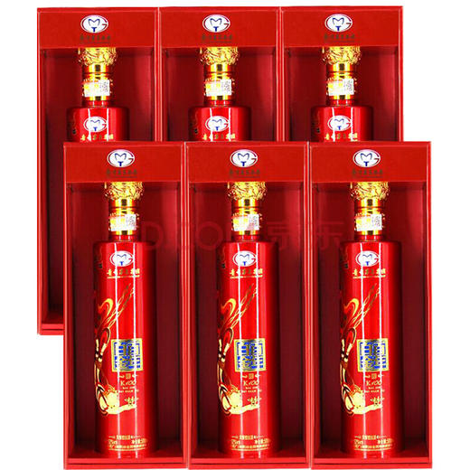 【推荐】【清仓3箱】茅台集团 白金百年 红色 k100 52度 浓香型 500ml*6 【整箱装】 商品图1