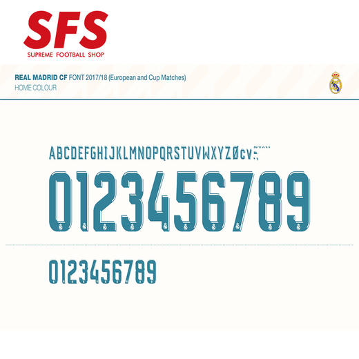 SFS：1718 皇马主场/客场 欧冠 杯赛 印号系列 C罗 拉莫斯 贝尔 商品图1