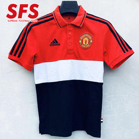 SFS阿迪达斯正品19-20曼联球员出场POLO衫 运动休闲服DX9068