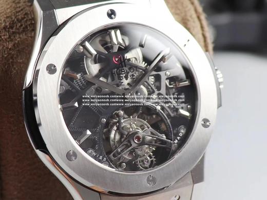 JB宇舶（恒宝）经典融合（CLASSIC FUSION）系列陀飞轮，圈口直径42mm，外壳直径45mm，厚度11.7mm。HUB6010手动上链陀飞轮机芯 商品图5