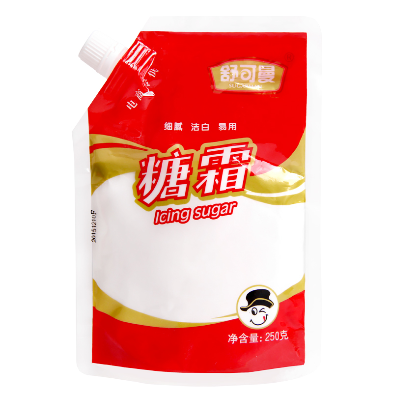 舒可曼 糖霜 250g 特细糖粉做饼干曲奇