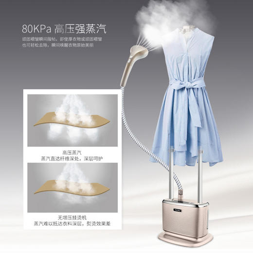 莱克（507592
）（LEXY） 蒸汽挂烫机家用GT701 双杆 高压变频手持/挂式熨烫机烫衣服熨衣熨斗 商品图1