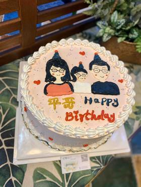 奶油手绘 一家三口 家人 （预定当天蛋糕请及时联系在线客服 ）

 如需增加或者修改文字 请下单备注

下单前请仔细阅读商品详情