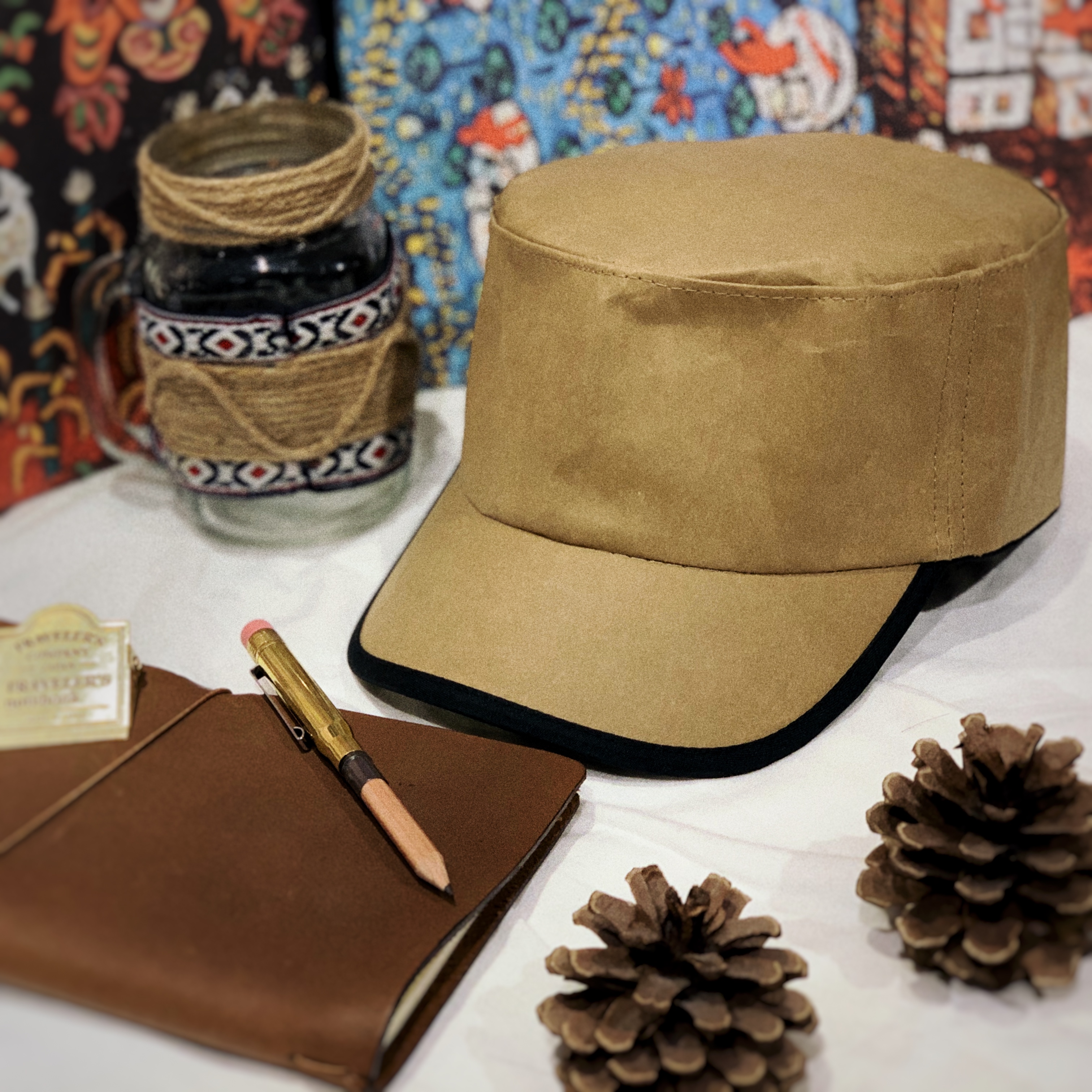 台湾纸箱王 PAPER系列 军帽 时尚可水洗牛皮纸帽