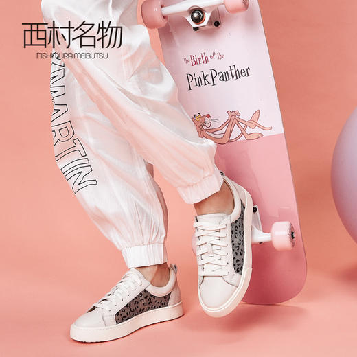 西村名物商场同款小白鞋女2019春季新款休闲时尚板鞋女12411 商品图0
