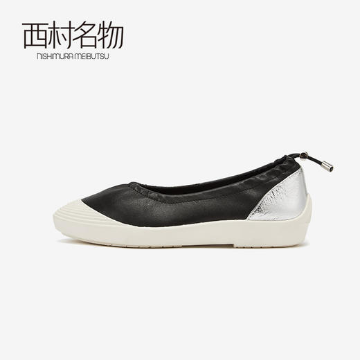 西村名物商场同款2020春季新款舒适休闲一脚蹬小白鞋女单鞋12541 商品图4