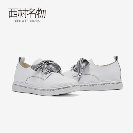 西村名物商场同款小白鞋女2019新品个性潮基础款板鞋女10721 商品图3