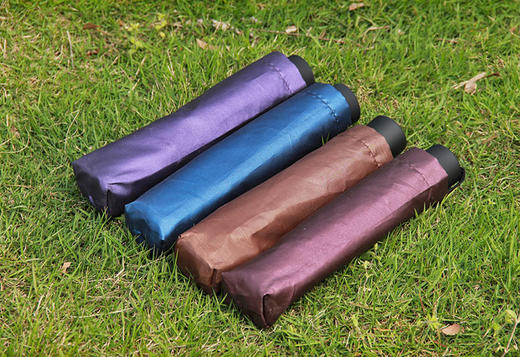 黑胶超强防紫外线三折晴雨伞 商品图2