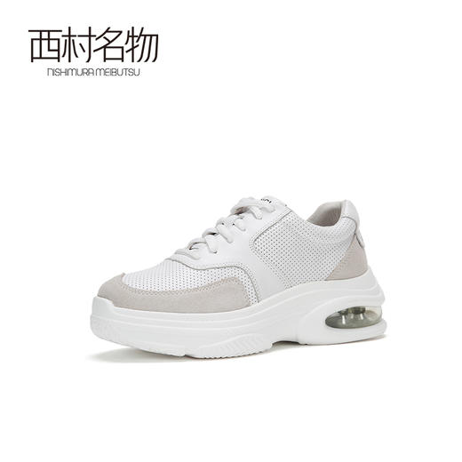 西村名物商场同款运动老爹鞋女新款防滑减震小白鞋X283M31041 商品图1