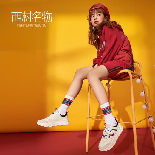 西村名物商场同款老爹鞋女秋季新款街头休闲运动鞋X283M33541 商品图0