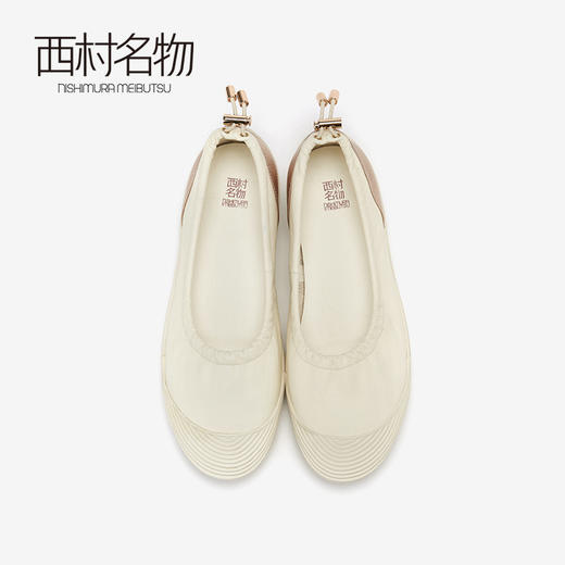 西村名物商场同款2020春季新款舒适休闲一脚蹬小白鞋女单鞋12541 商品图3