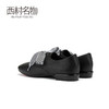 西村名物商场同款小皮鞋女2019春季新款方头系带奶奶鞋X29AM10591 商品缩略图2