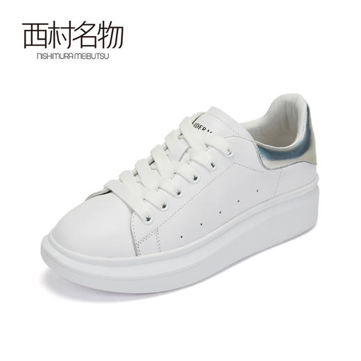 西村名物商场同款休闲舒适麦昆鞋小白鞋女2020春季新款厚底X29CM30311 商品图1