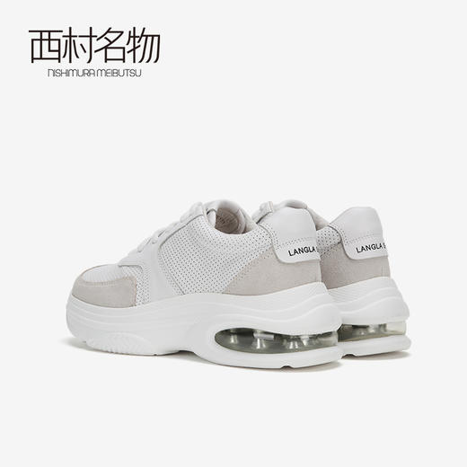 西村名物商场同款运动老爹鞋女新款防滑减震小白鞋X283M31041 商品图3
