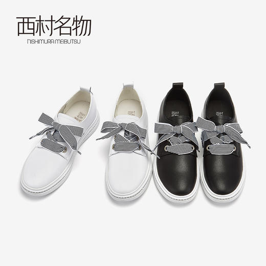 西村名物商场同款小白鞋女2019新品个性潮基础款板鞋女10721 商品图0