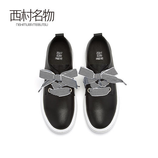 西村名物商场同款小白鞋女2019新品个性潮基础款板鞋女10721 商品图2