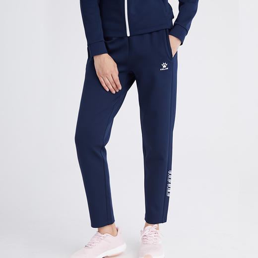 kelme 卡尔美 秋冬韩版时尚百搭印花休闲运动长裤小脚裤女卫裤潮 商品图2