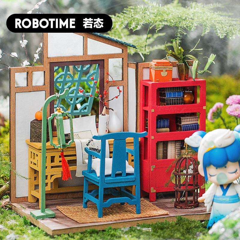 若态古风建筑diy小屋二代手工制作模型房子nanci的家