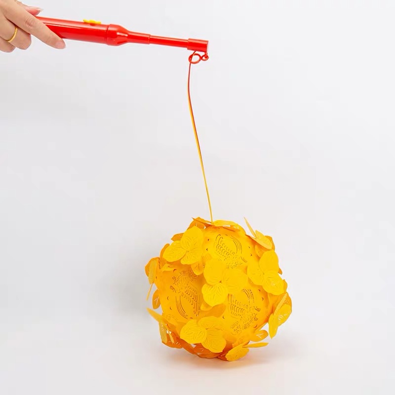 纸雕手提花灯 投影 灯笼