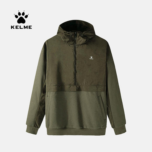 KELME 卡尔美男士运动连帽卫衣半拉链套头衫潮流卫衣时尚新款 商品图0