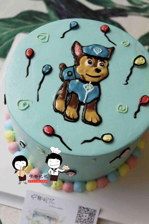 奶油手绘  汪汪队 如需增加或者修改文字 请下单备注   下单前请仔细阅读商品详情  商品图1