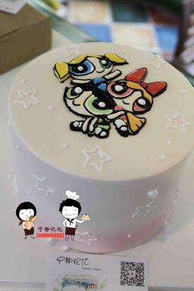 奶油手绘  飞天小女警 如需增加或者修改文字 请下单备注   下单前请仔细阅读商品详情 