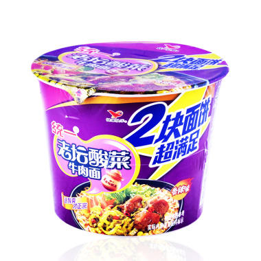 来一桶老坛酸菜牛肉面满足桶Ⅲ160g 商品图0