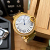    卡地亚 蓝气球系列高版本【钻圈全金款】 中号33mm 女士腕表，316L精钢表壳，鱼眼蓝宝石镜面，瑞士石英机芯 316L精钢表带 原装双按折叠扣 认准独家品质 商品缩略图8