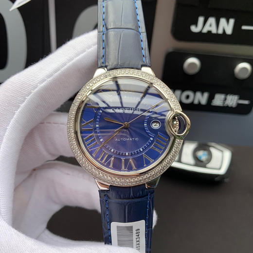 卡地亚 蓝气球系列【钻圈款】男款大号42mm 316L精钢表壳，蓝宝石镜面 搭载定制全自动机械机芯 商品图1