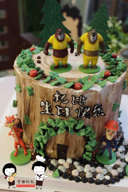 奶油蛋糕 下单前请仔细阅读商品详情 熊出没如需增加或者修改文字 请下单备注  商品图1
