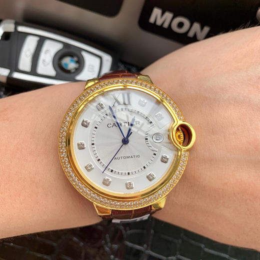 卡地亚 蓝气球系列 男款大号42mm 316L精钢表壳，蓝宝石镜面 搭载定制全自动机械机芯 商品图4