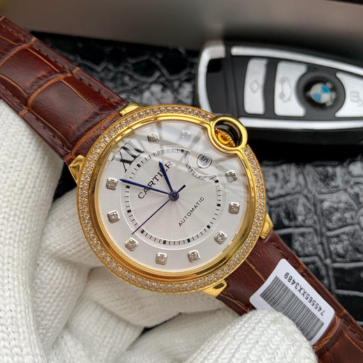 卡地亚 蓝气球系列 男款大号42mm 316L精钢表壳，蓝宝石镜面 搭载定制全自动机械机芯 商品图3
