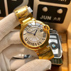    卡地亚 蓝气球系列高版本，中号36mm 中性腕表，男女都可佩戴。316L精钢表壳，鱼眼蓝宝石镜面，瑞士石英机芯 316L精钢表带 原装双按折叠扣 认准独家品质 商品缩略图2
