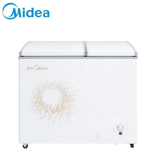 美的（Midea）182升卧式冷柜双温冷冻冷藏 家用商用冰柜 顶开门 BCD-182DKMB 商品图1