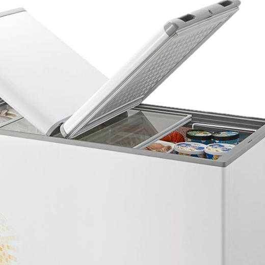 美的（Midea）BD/BC-265VEM卧式单温一室冷藏冷冻转换冰柜商用冷柜盖门 商品图2