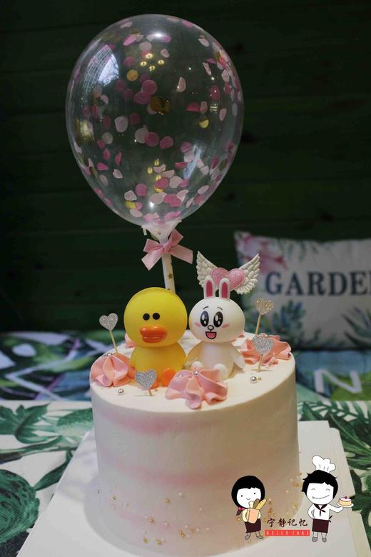 奶油蛋糕 下单前请仔细阅读商品详情 line friends 可妮兔 莎莉鸡如需增加或者修改文字 请下单备注 商品图1