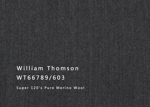 WT66789-603 纯毛高支花呢 【深灰 素色 人字纹 W100】(901) 商品图0