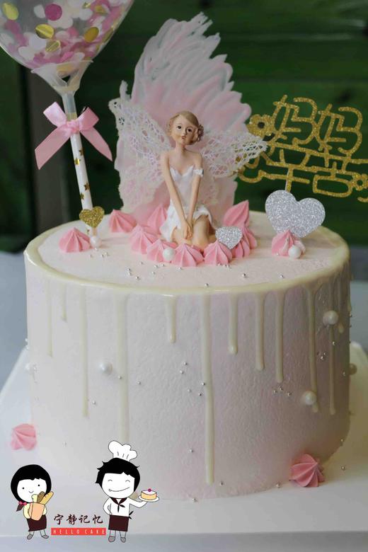 奶油蛋糕 下单前请仔细阅读商品详情 仙女 淋面如需增加或者修改文字 请下单备注  商品图0