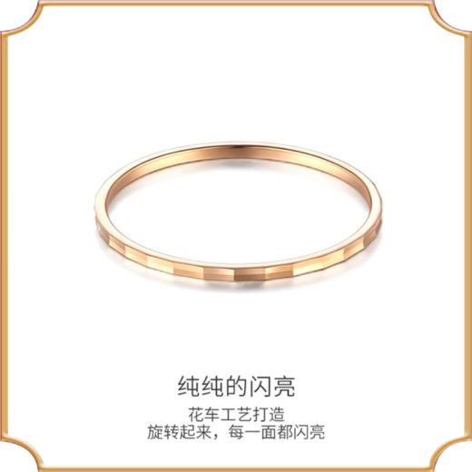 纯情红18k金戒指女款玫瑰金彩金女戒尾戒送闺蜜 商品图1