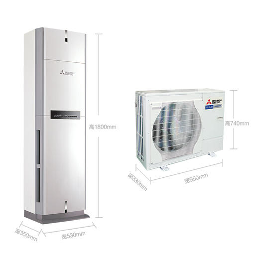三菱电机 3匹 1级能效 全直流变频 冷暖 空调柜机 MFZ-XEJ72VA（白） 商品图7