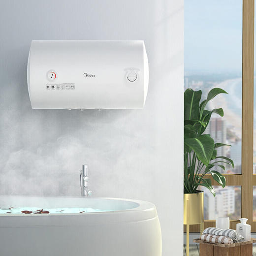 美的（Midea）50升1500W速热 经济易用款安全防漏电 蓝钻内胆耐用 8年质保电热水器F50-15GA1（H） 商品图0