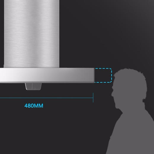 美的（Midea）顶吸欧式智能蒸汽洗抽油烟机大吸力家用商场同款B85 商品图3