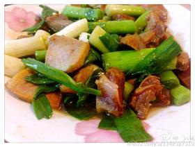 青蒜炒咸肉