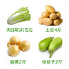 安心居家套餐（大白菜5斤左右+土豆4斤+圆葱2斤+绿茄子2斤） 商品缩略图0