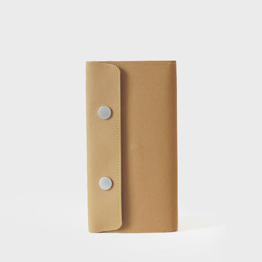 PAPER系列 双扣钱包 可水洗牛皮纸包 商品图0