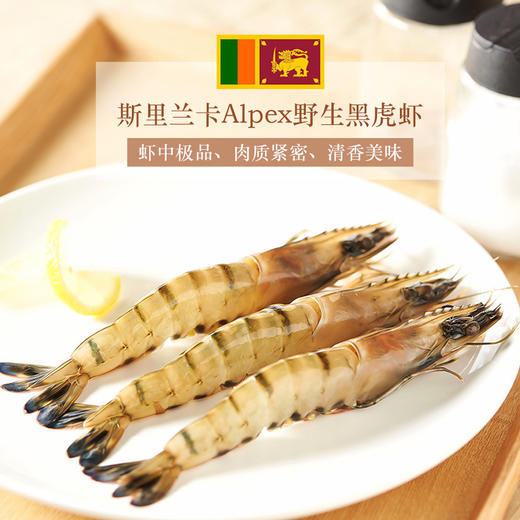 原装进口斯里兰卡野生黑虎虾	800g 商品图0
