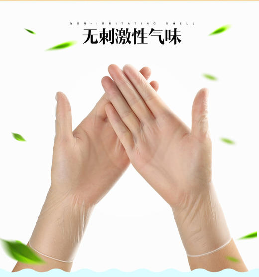 【预售2月17日发货】食品级pvc一次性隔菌手套    战”疫”防护   100只热卖 商品图4